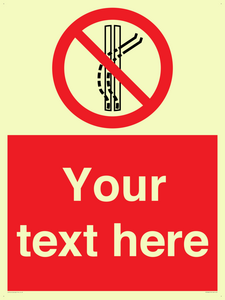 Custom prohibition Do not leave the tow track